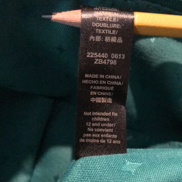 Fossil Teal Green Leather Messenger/ Crossbody Bag - Picture 16 of 16